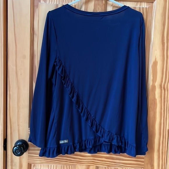 Matilda Jane Accent Ruffle Stay Warm Top - Size Medium - Picture 10 of 10